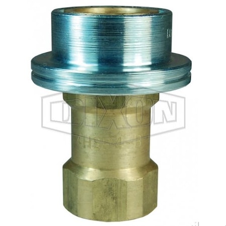 Dixon DQC HS Interchange Steam Female Coupler, 1-11 Nominal, Female BSPP, Brass 8HSBF8-B